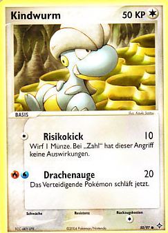 Kindwurm 50 — EX Dragon (German Pokémon TCG card)