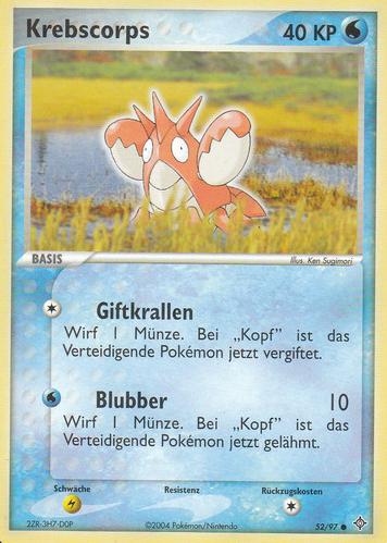 Krebscorps 52 — EX Dragon (German Pokémon TCG card)
