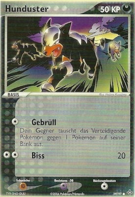 Hunduster 59 — EX Dragon (German Pokémon TCG card)