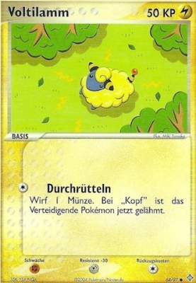 Voltilamm 64 — EX Dragon (German Pokémon TCG card)