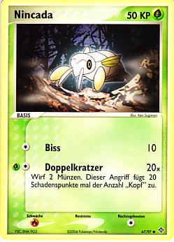 Nincada 67 — EX Dragon (German Pokémon TCG card)