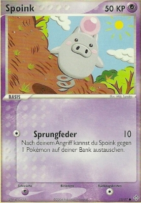 Spoink 73 — EX Dragon (German Pokémon TCG card)