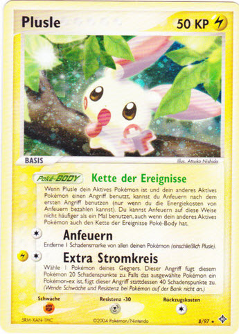 Plusle 8 — EX Dragon (German Pokémon TCG card)