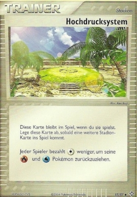 Hochdrucksystem 85 — EX Dragon (German Pokémon TCG card)