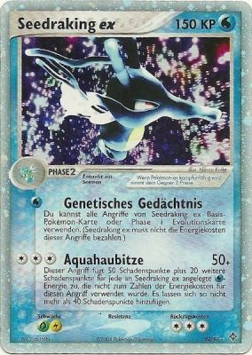 Seedraking ex 92 — EX Dragon (German Pokémon TCG card)