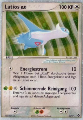 Latios ex 94 — EX Dragon (German Pokémon TCG card)