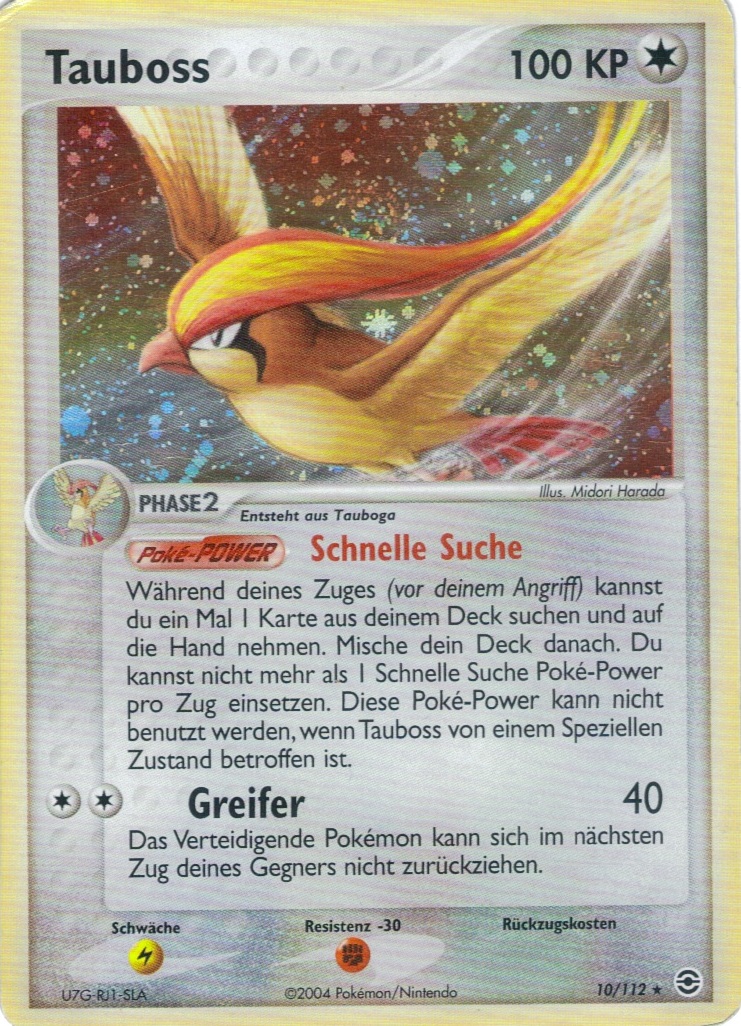 Tauboss 10 — EX FireRed & LeafGreen (German Pokémon TCG card)