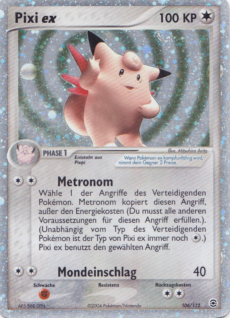 Pixi ex 106 — EX FireRed & LeafGreen (German Pokémon TCG card)