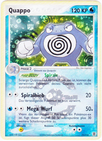 Quappo 11 — EX FireRed & LeafGreen (German Pokémon TCG card)