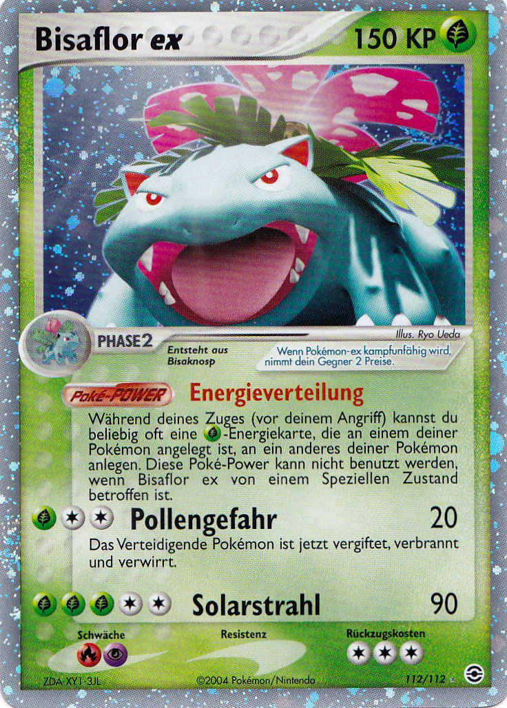 Bisaflor ex 112 — EX FireRed & LeafGreen (German Pokémon TCG card)
