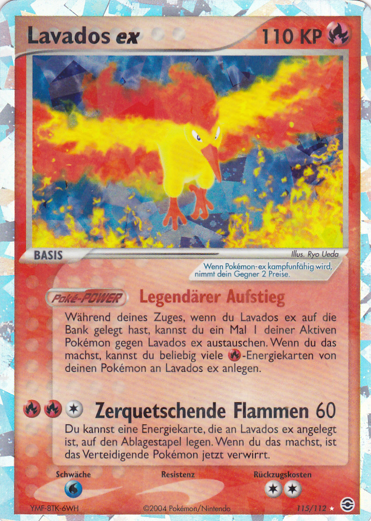 Lavados ex 115 — EX FireRed & LeafGreen (German Pokémon TCG card)
