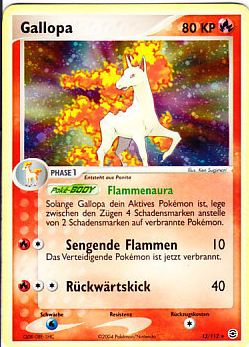 Gallopa 13 — EX FireRed & LeafGreen (German Pokémon TCG card)