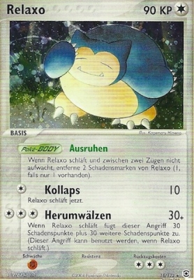Relaxo 15 — EX FireRed & LeafGreen (German Pokémon TCG card)
