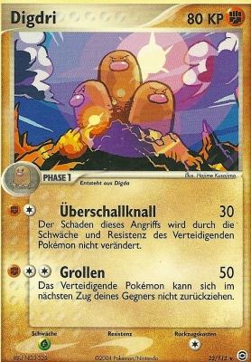 Digdri 22 — EX FireRed & LeafGreen (German Pokémon TCG card)