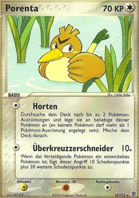 Porenta 23 — EX FireRed & LeafGreen (German Pokémon TCG card)