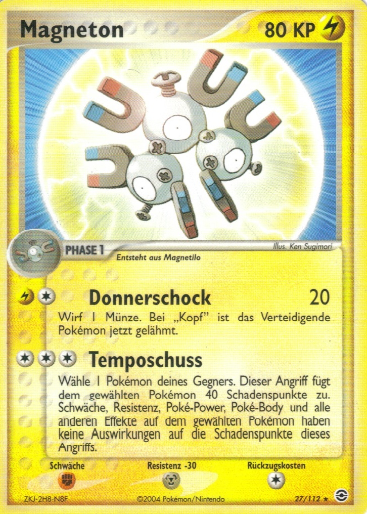 Magneton 27 — EX FireRed & LeafGreen (German Pokémon TCG card)
