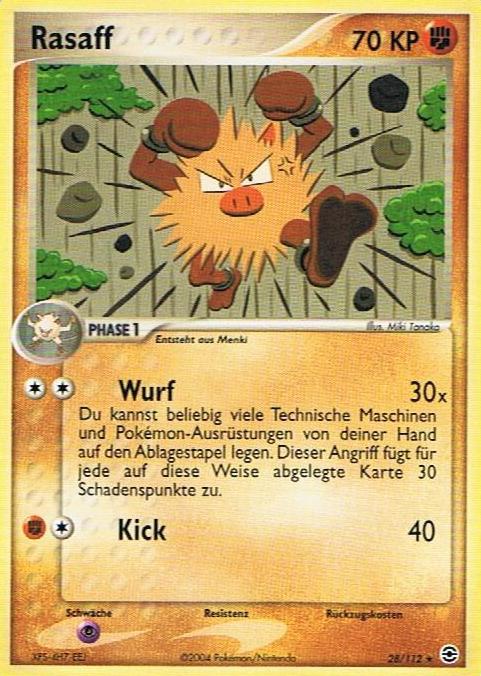Rasaff 28 — EX FireRed & LeafGreen (German Pokémon TCG card)