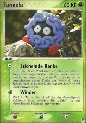 Tangela 30 — EX FireRed & LeafGreen (German Pokémon TCG card)