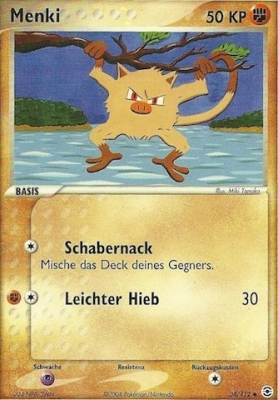 Menki 38 — EX FireRed & LeafGreen (German Pokémon TCG card)