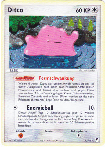 Ditto 4 — EX FireRed & LeafGreen (German Pokémon TCG card)