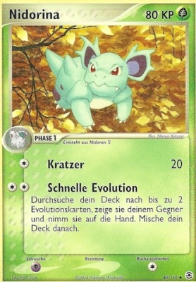 Nidorina 40 — EX FireRed & LeafGreen (German Pokémon TCG card)