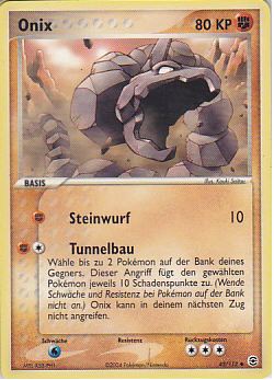 Onix 42 — EX FireRed & LeafGreen (German Pokémon TCG card)