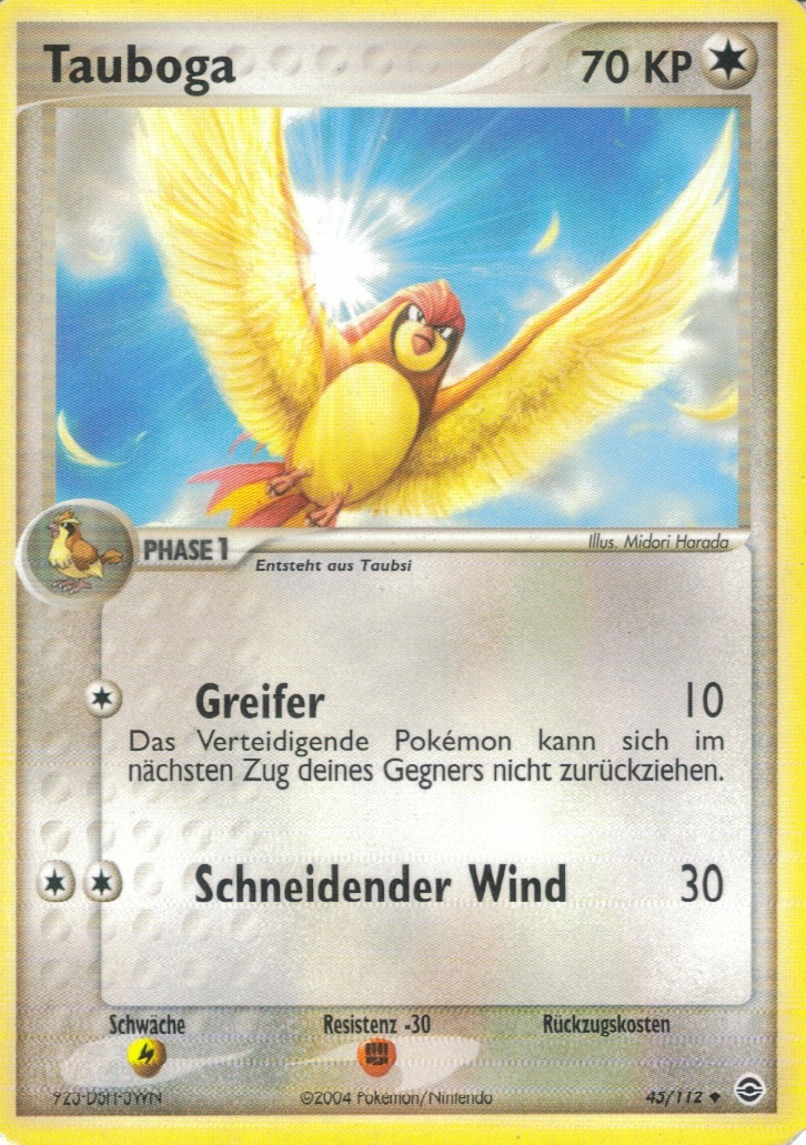 Tauboga 45 — EX FireRed & LeafGreen (German Pokémon TCG card)