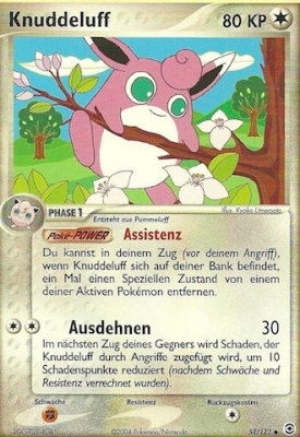 Knuddeluff 52 — EX FireRed & LeafGreen (German Pokémon TCG card)