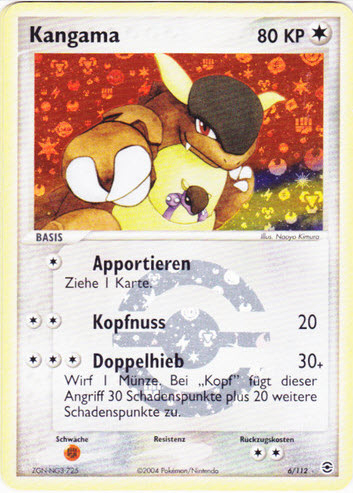 Kangama 6 — EX FireRed & LeafGreen (German Pokémon TCG card)