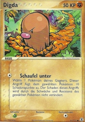 Digda 61 — EX FireRed & LeafGreen (German Pokémon TCG card)