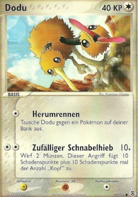 Dodu 62 — EX FireRed & LeafGreen (German Pokémon TCG card)