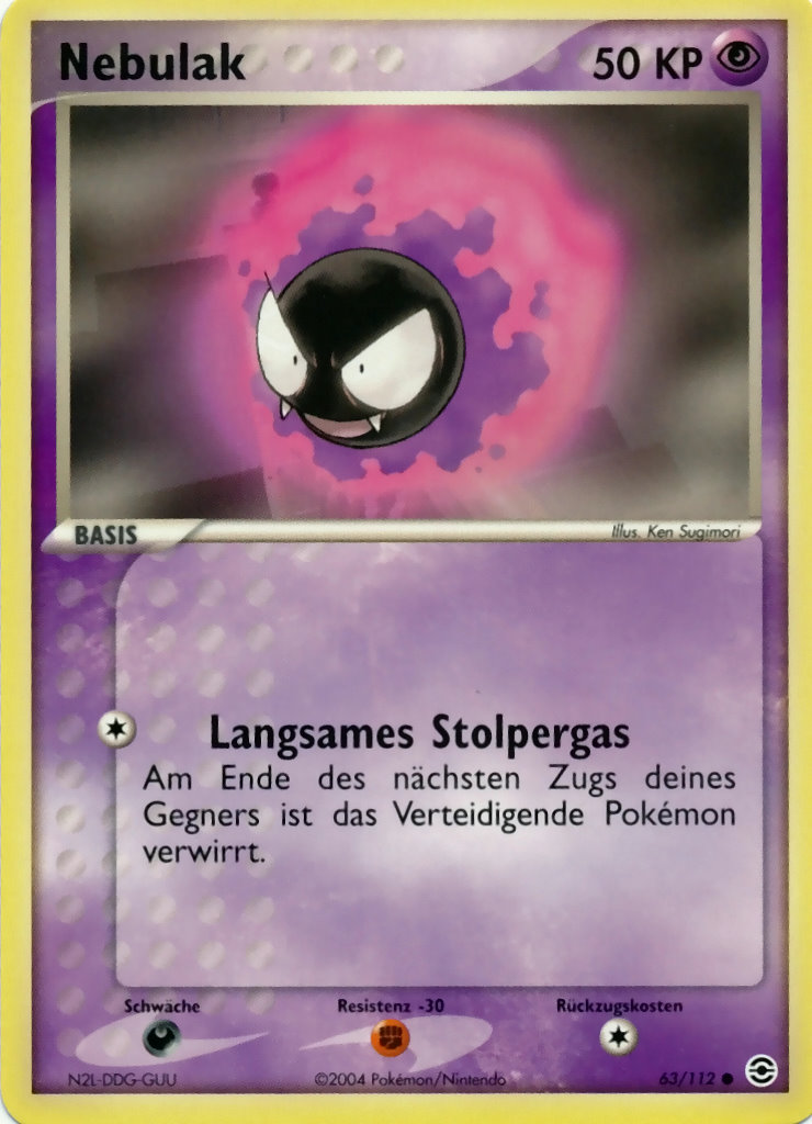Nebulak 63 — EX FireRed & LeafGreen (German Pokémon TCG card)