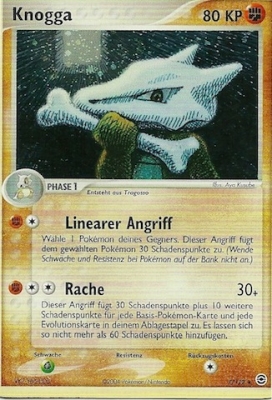 Knogga 7 — EX FireRed & LeafGreen (German Pokémon TCG card)