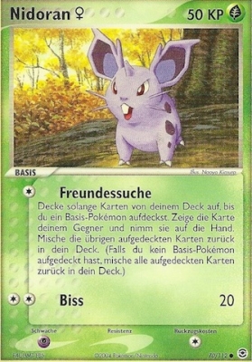 Nidoran W 70 — EX FireRed & LeafGreen (German Pokémon TCG card)