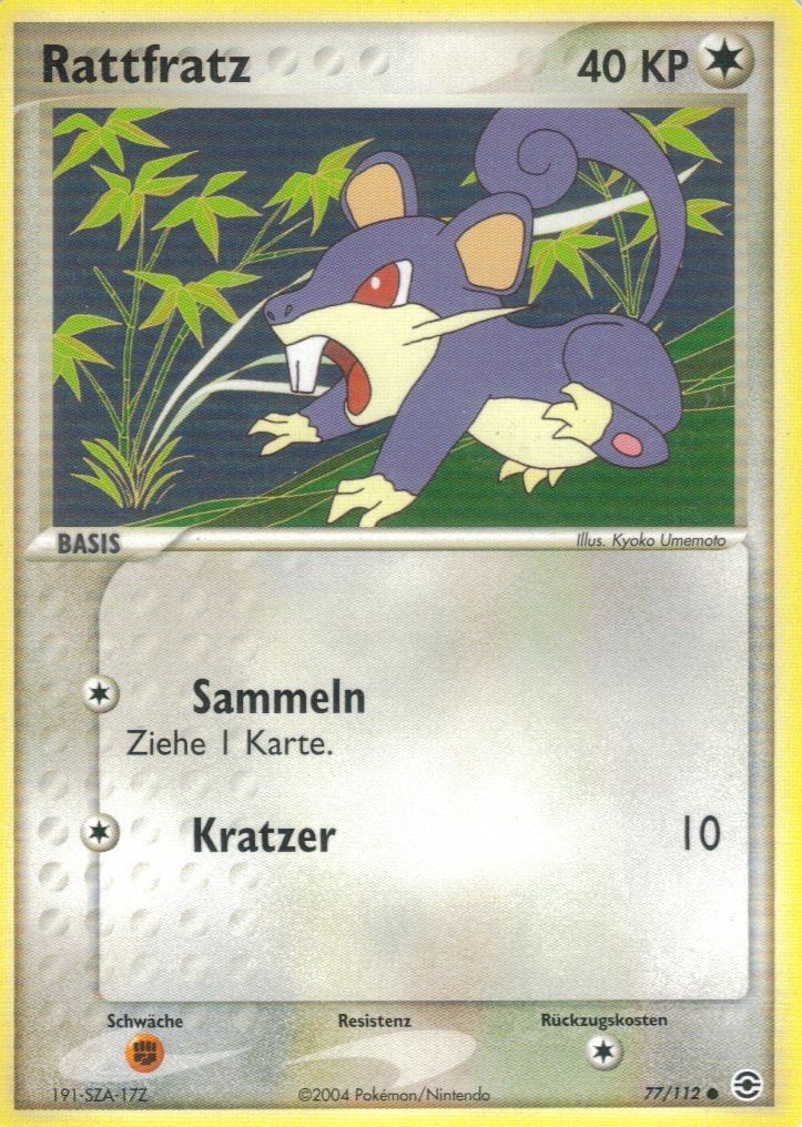 Rattfratz 77 — EX FireRed & LeafGreen (German Pokémon TCG card)