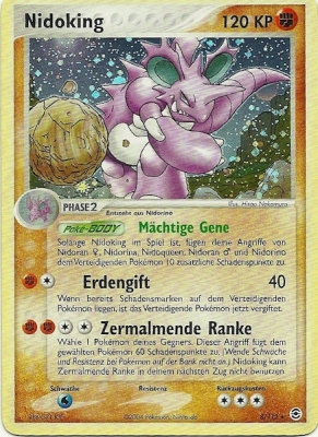 Nidoking 8 — EX FireRed & LeafGreen (German Pokémon TCG card)