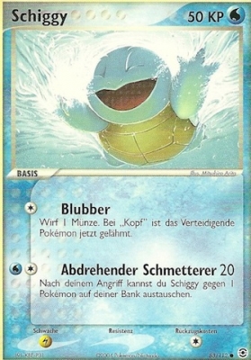 Schiggy 83 — EX FireRed & LeafGreen (German Pokémon TCG card)