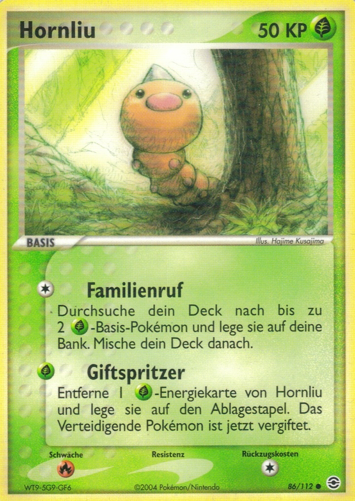 Hornliu 86 — EX FireRed & LeafGreen (German Pokémon TCG card)