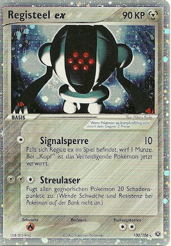 Registeel ex 100 — EX Emerald (German Pokémon TCG card)
