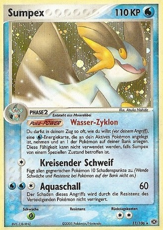 Sumpex 11 — EX Emerald (German Pokémon TCG card)