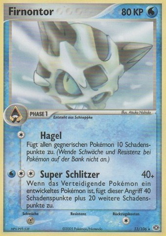 Firnontor 13 — EX Emerald (German Pokémon TCG card)