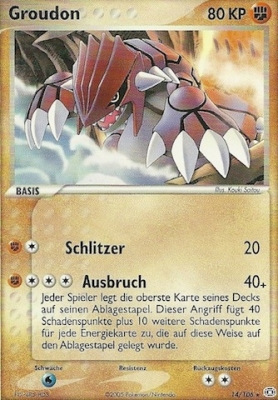 Groudon 14 — EX Emerald (German Pokémon TCG card)