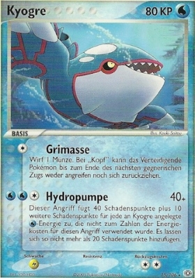 Kyogre 15 — EX Emerald (German Pokémon TCG card)