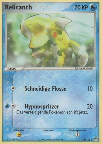 Relicanth 18 — EX Emerald (German Pokémon TCG card)