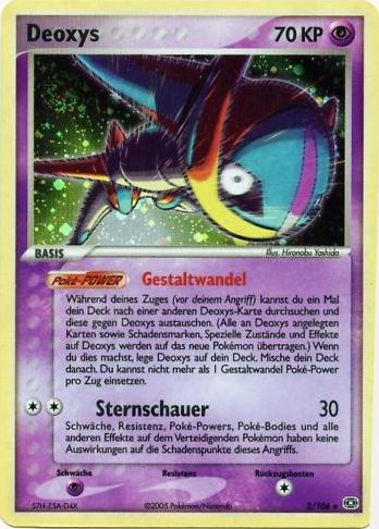 Deoxys 2 — EX Emerald (German Pokémon TCG card)
