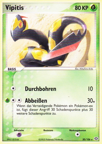 Vipitis 20 — EX Emerald (German Pokémon TCG card)