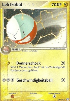 Lektrobal 27 — EX Emerald (German Pokémon TCG card)