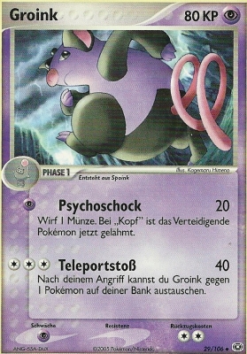 Groink 29 — EX Emerald (German Pokémon TCG card)