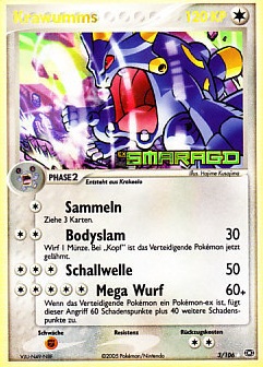 Krawumms 3 — EX Emerald (German Pokémon TCG card)