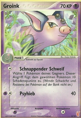 Groink 30 — EX Emerald (German Pokémon TCG card)